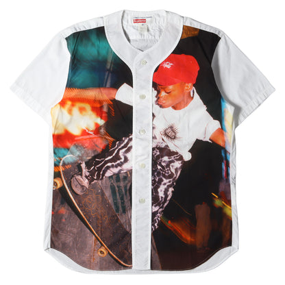 14SS ×COMME des GARCONS SHIRTS フォトプリント ベースボールシャツ(Baseball Shirt)