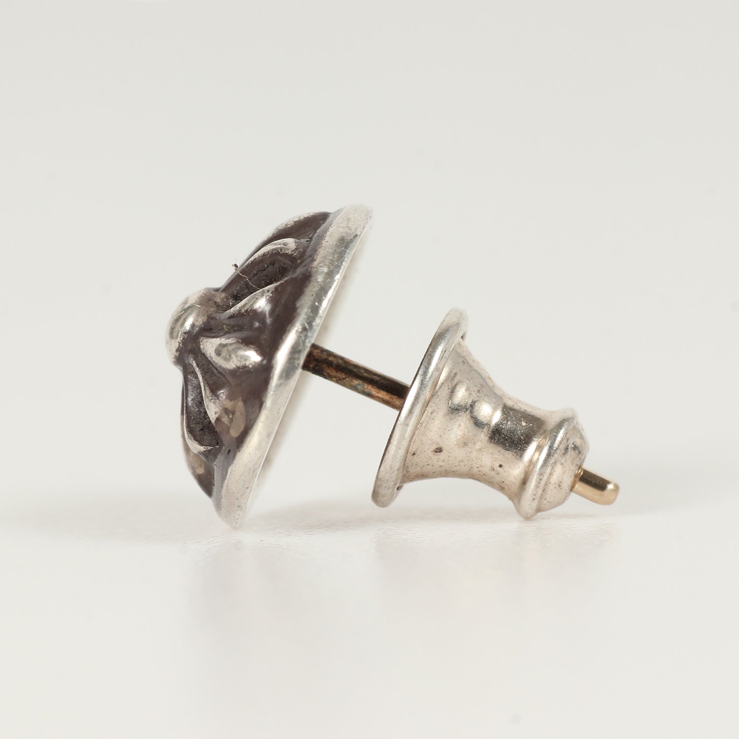 クロムハーツ STUD CRSBLL/クロスボールスタッド シルバーピアス  