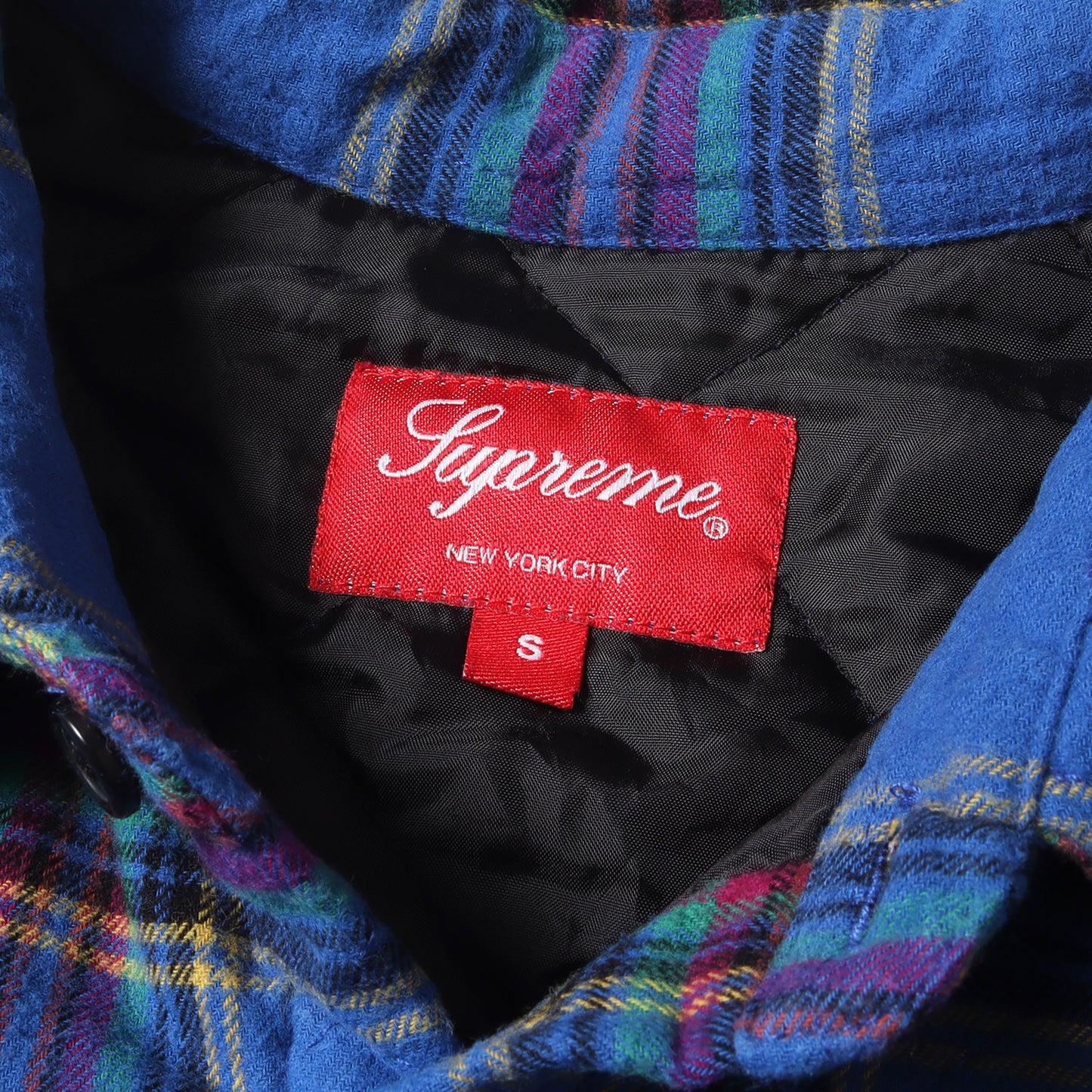 21AW スター刺繍 キルティング チェック ネルシャツ(Quilted Plaid Flannel Shirt)