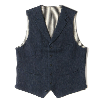 ×copano 86 撚り杢ヘリンボーン ハーレム ベスト(Herlem Vest)