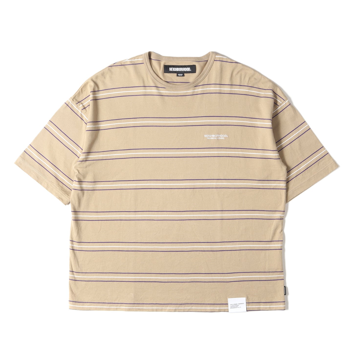 23SS オーバーサイズ ボーダー クルーネック Tシャツ(BORDER CREWNECK SS)