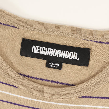 23SS オーバーサイズ ボーダー クルーネック Tシャツ(BORDER CREWNECK SS)