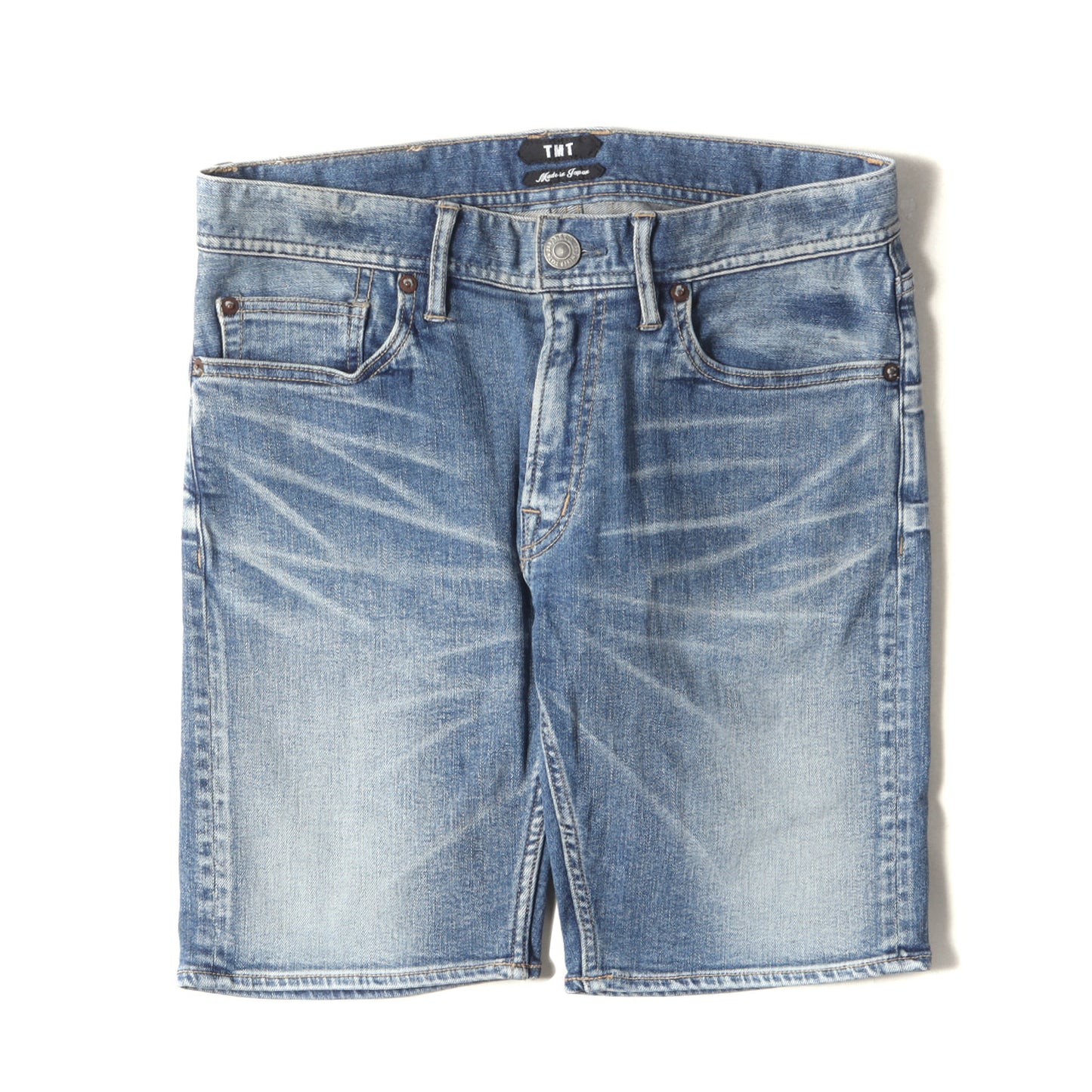 20SS ヴィンテージ加工 ストレッチ デニム ショーツ(HYBRID-STRETCH DENIM 5P SHORTS)