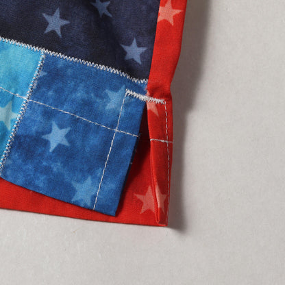20SS スター柄 パッチワーク オープンカラー 半袖シャツ(Mixed Stars Patchwork Camp Collar)