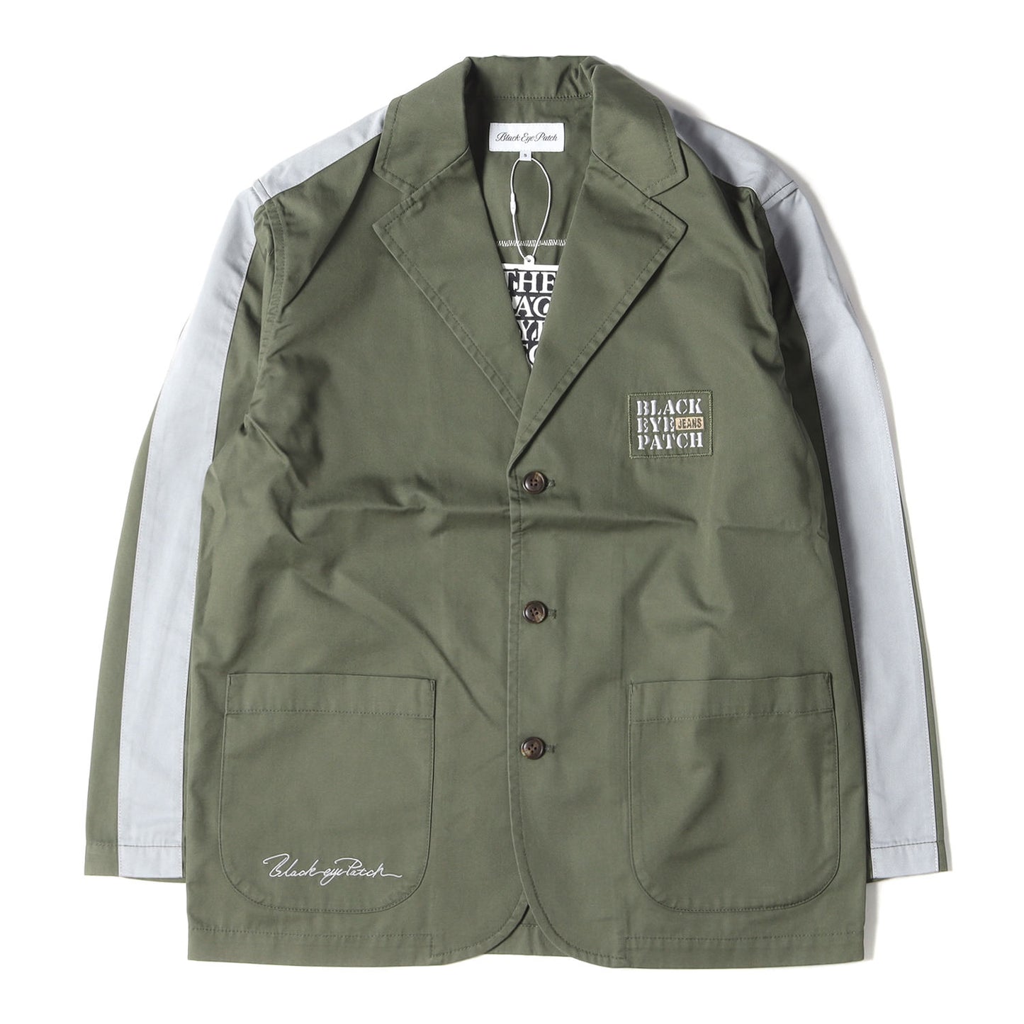22AW パッチ付き ツイル テーラードジャケット