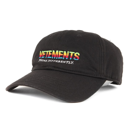 21SS レインボーロゴ 6パネルキャップ(Think Differently Logo Cap)