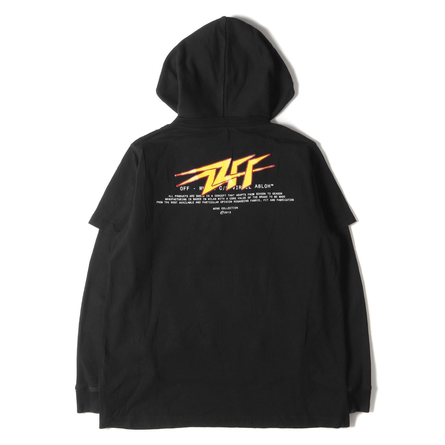 OFF-WHITE (オフホワイト) 20SS Tシャツ レイヤード オーバーサイズ スウェットパーカー - ブランド古着の通販・買取 |  BEEGLE by Boo-Bee