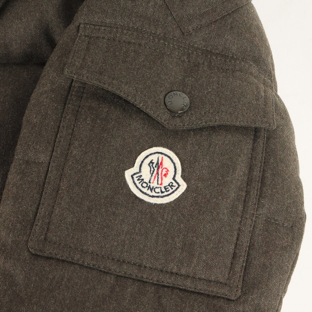 MONCLER (モンクレール) モンジュネーブル フード付き ウール ダウン 