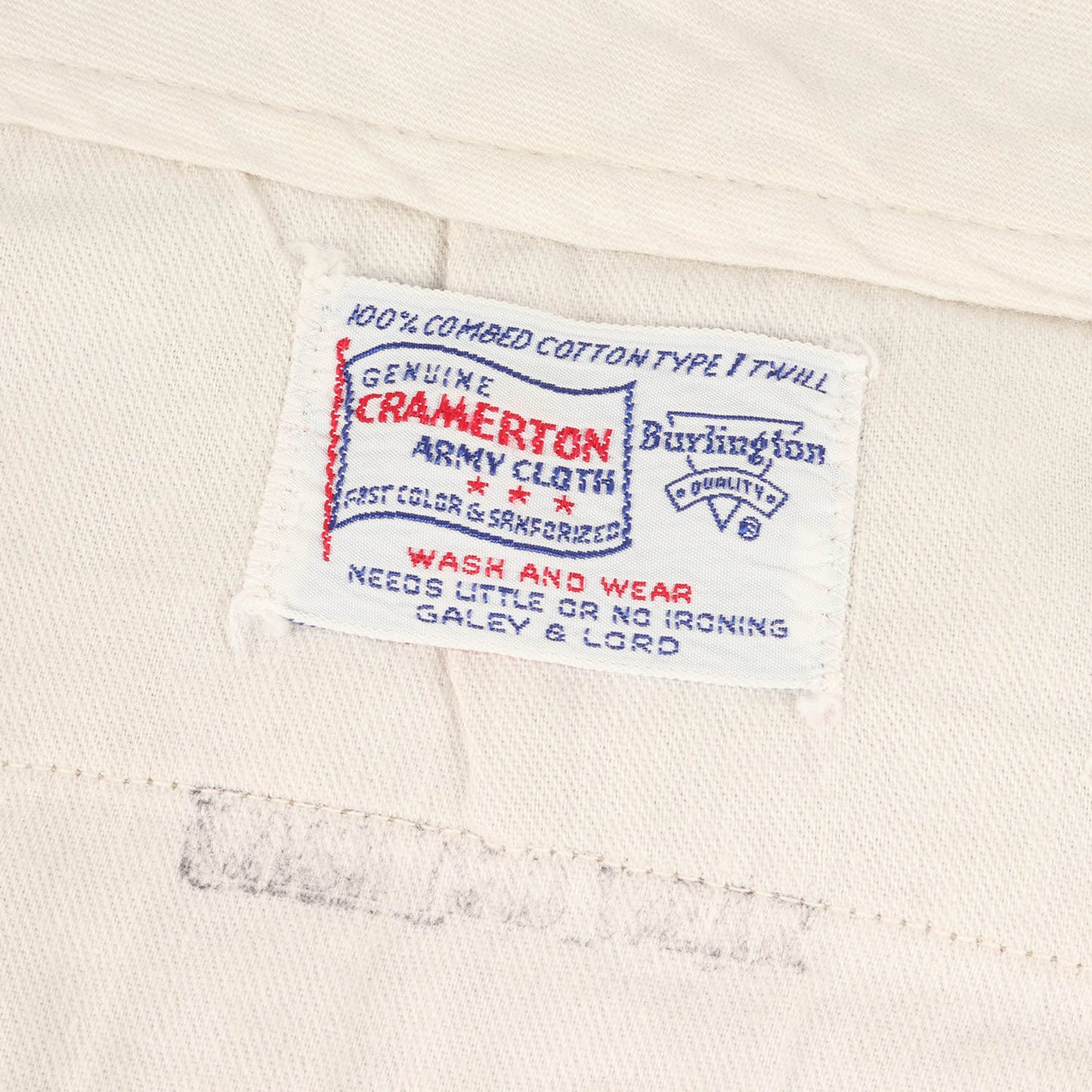 60s Burlington GALEY & LORD アーミークロス チノパンツ