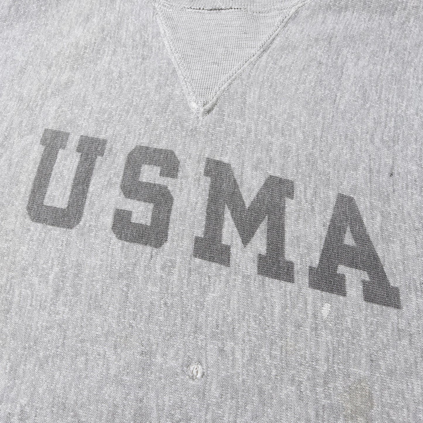70s USMA 後期 単色タグ 前V リバースウィーブ スウェット