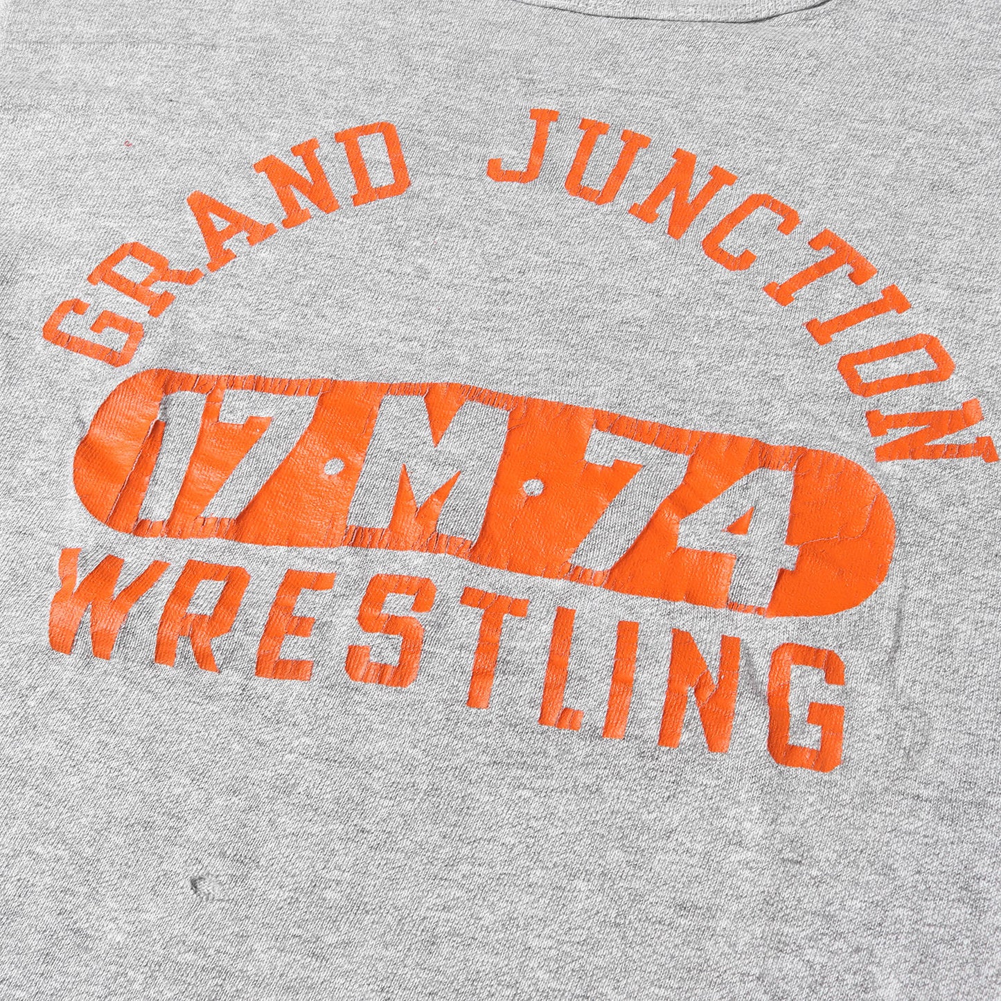 70s バータグ 3段 カレッジプリント Tシャツ(グランドジャンクション大学モデル)