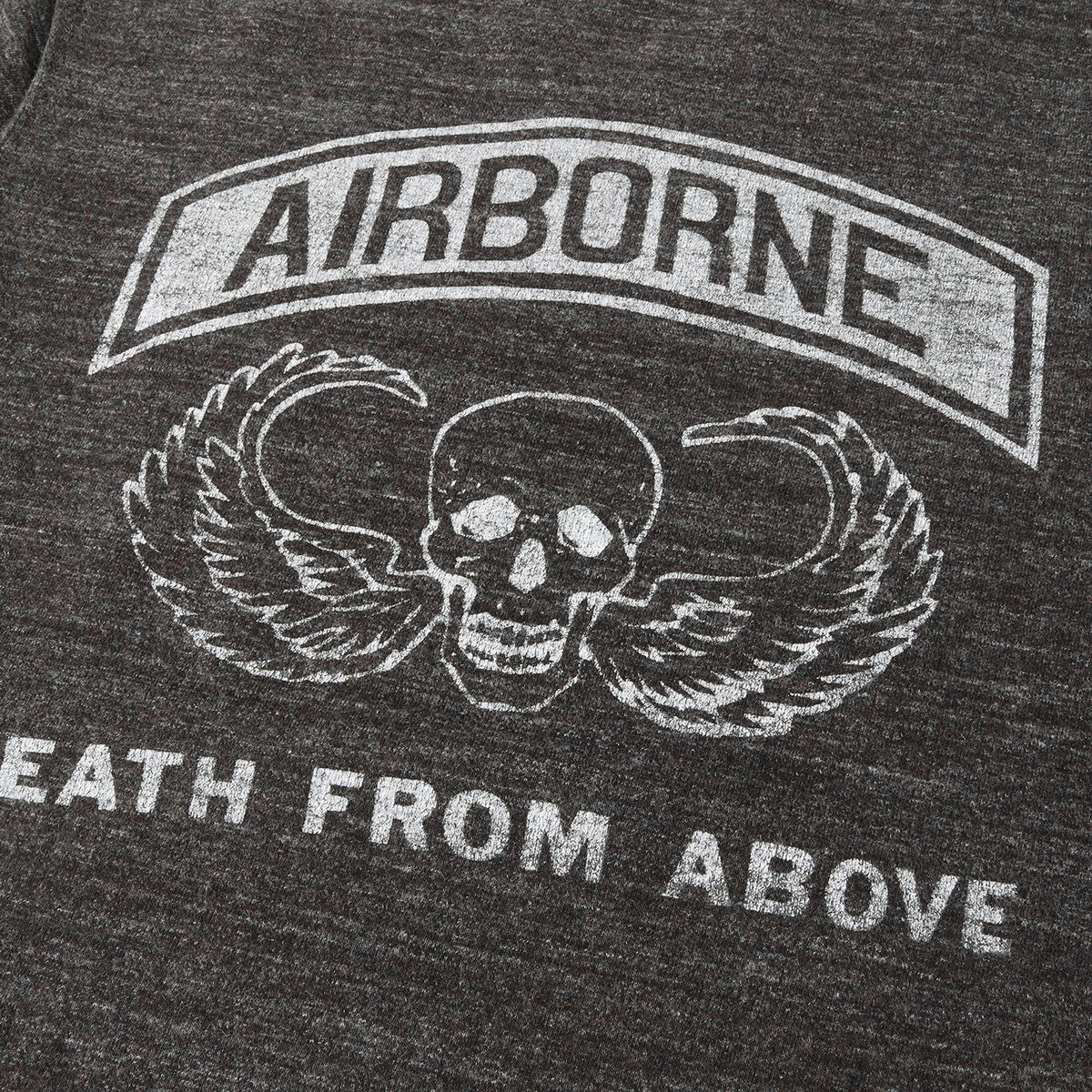 AIRBORNE ミリタリープリント 霜降り Tシャツ