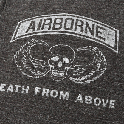 AIRBORNE ミリタリープリント 霜降り Tシャツ