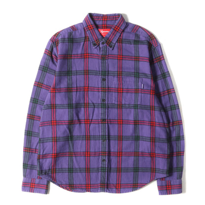 19AW タータンチェック ボタンダウン ネルシャツ(Tartan Flannel Shirt)