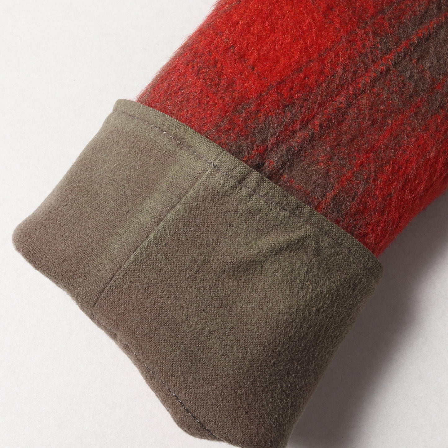 チェック メルトンウール 裏地キルティング ハンティングジャケット