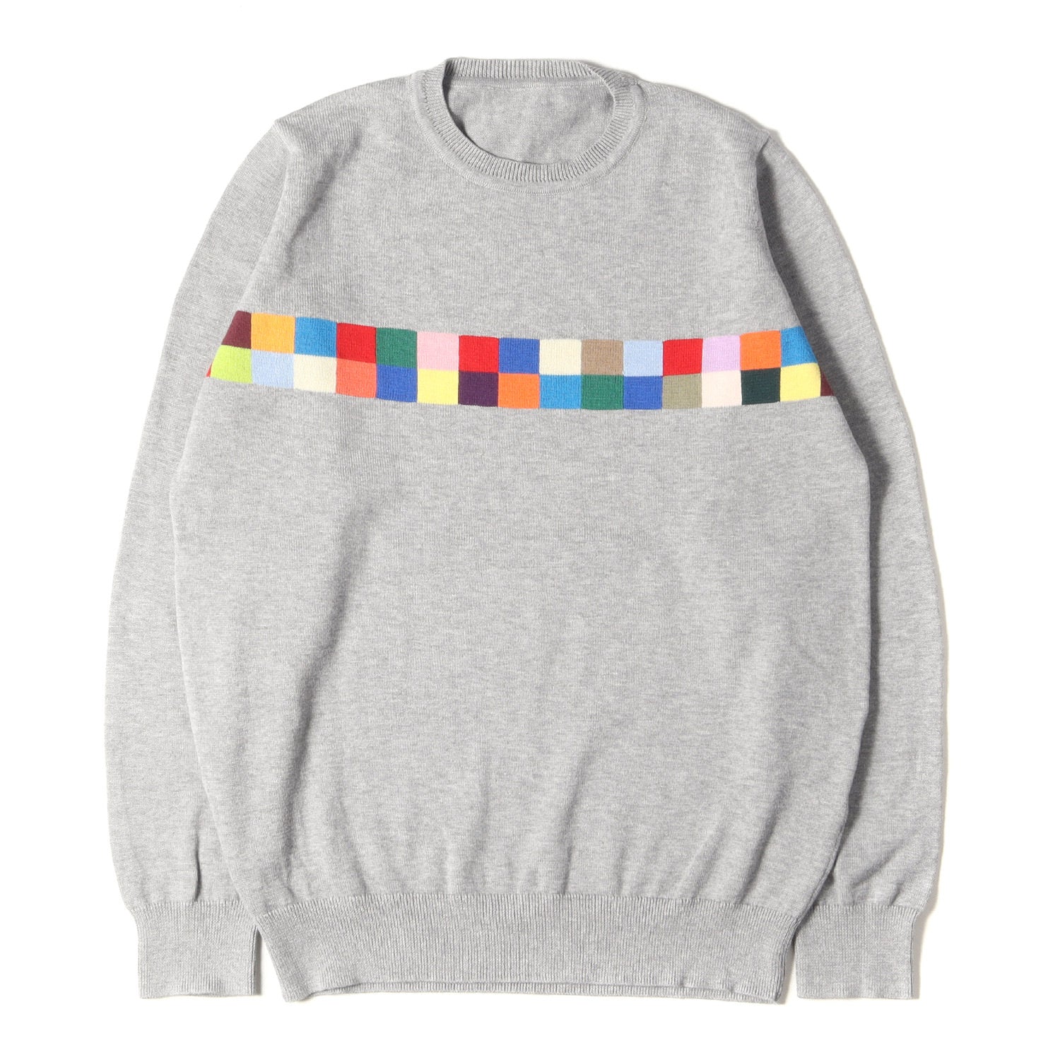 UNIFORM EXPERIMENT (ユニフォームエクスペリメント) 19SS カラーチャート コットン ニット(COLOR CHART CREW  NECK KNIT) - ブランド古着の通販・買取 | BEEGLE by Boo-Bee