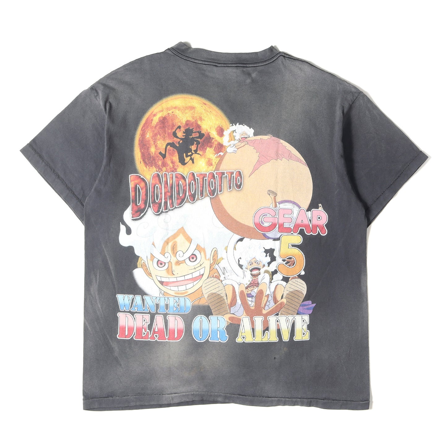 23AW ×ONE PIECE ヴィンテージ加工 モンキー・D・ルフィ Tシャツ(OP_SS T-SHIRT / LUFFY)