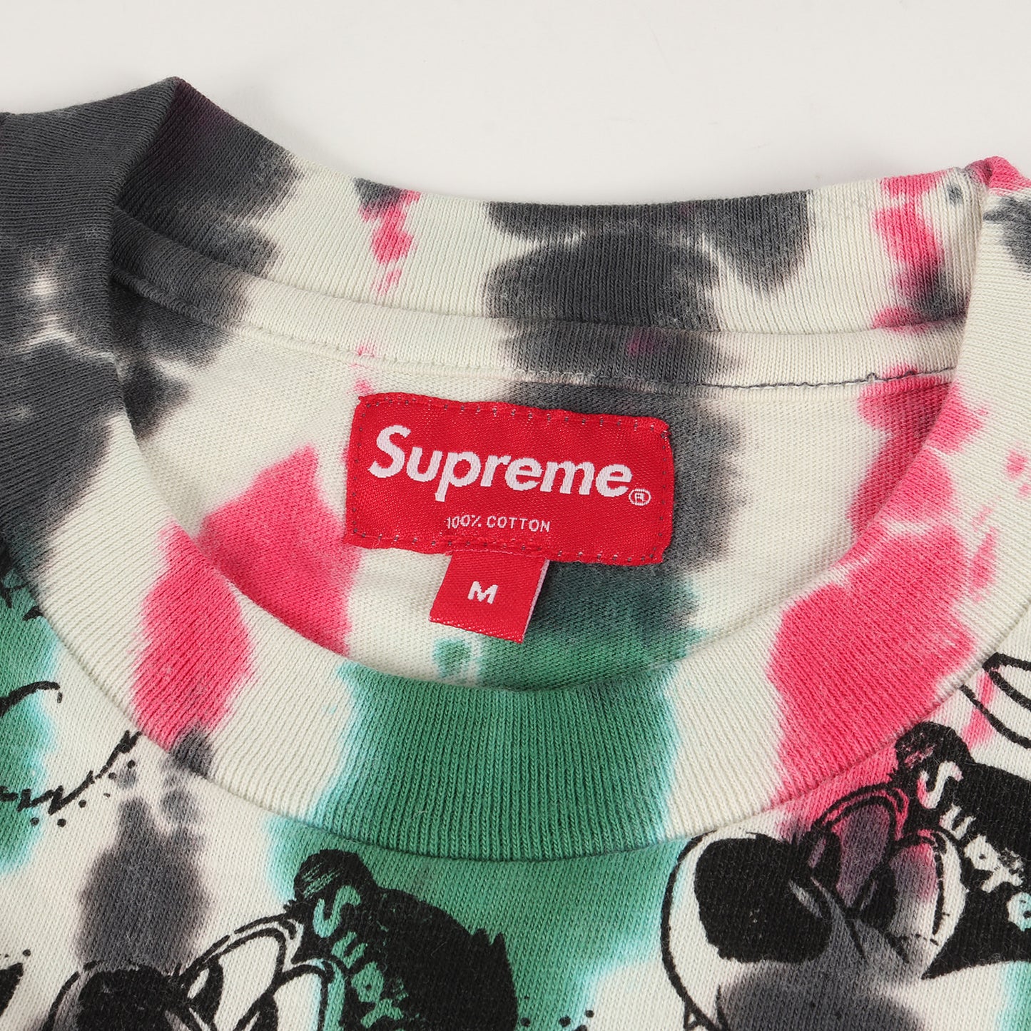 21SS タイダイ染め ベア 総柄プリント ロングスリーブ Tシャツ(Dyed Bear L/S Top)