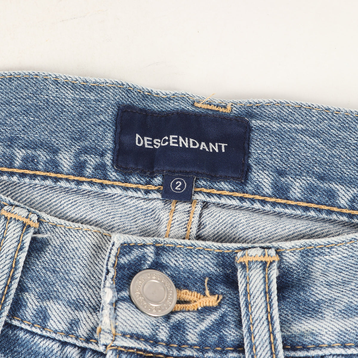 クラッシュリペア加工 スリム デニムパンツ(DIN-4 DAMAGE JEANS)