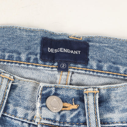 DESCENDANT (ディセンダント) クラッシュリペア加工 スリム デニム 