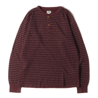 ボーダー ヘンリーネック ロングスリーブTシャツ(T-HENRY L/S)
