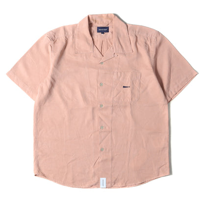 19SS ワンポイント刺繍 オープンカラー 半袖シャツ(PIER TENCEL SS SHIRT)
