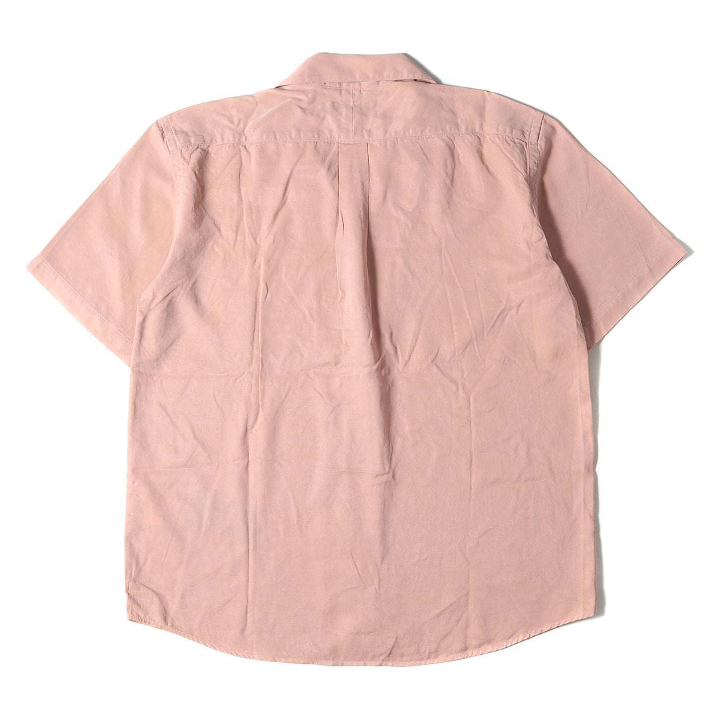 19SS ワンポイント刺繍 オープンカラー 半袖シャツ(PIER TENCEL SS SHIRT)