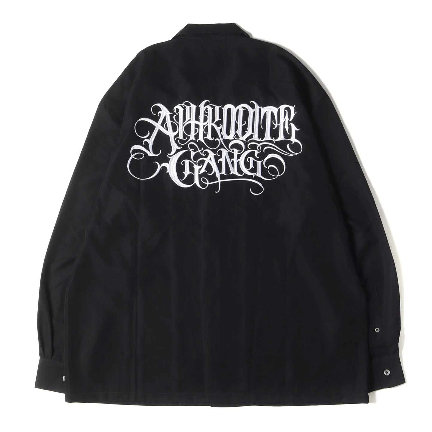 23AW APHRODITE GANG HOLDINGS クラシックロゴ オープンカラー シャツ(LOGO L/S OPEN COLLAR SHIRT)