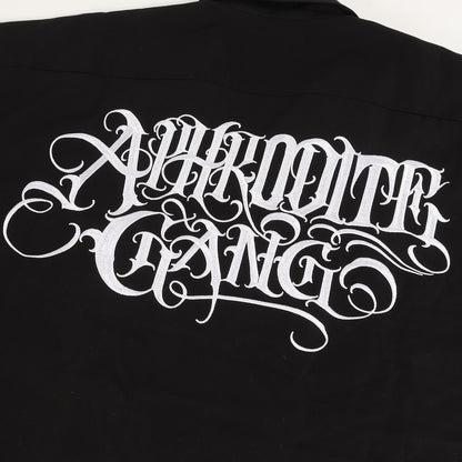 23AW APHRODITE GANG HOLDINGS クラシックロゴ オープンカラー シャツ(LOGO L/S OPEN COLLAR SHIRT)