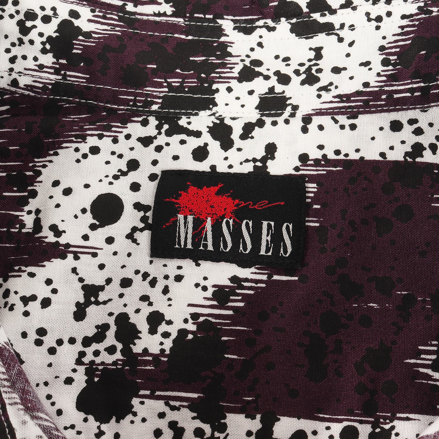 MASSES (マシス) 23AW スプラッシュプリント コットン ボタン