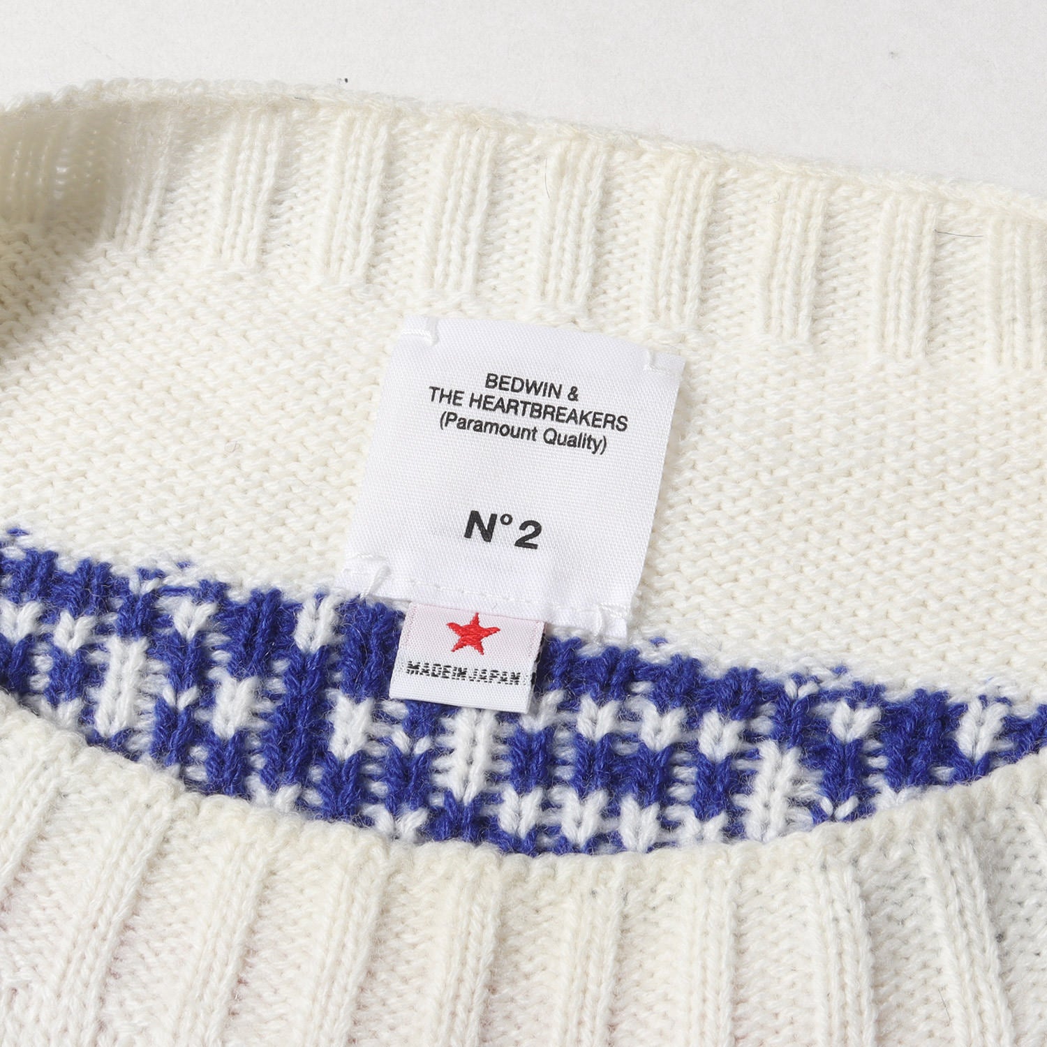 BEDWIN (ベドウィン) 17AW ノルディック ニット セーター(C-NECK 