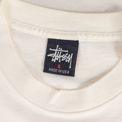 90s OLD STUSSY 紺タグ スケボー スカル Tシャツ(USA製)