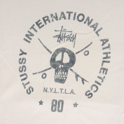 90s OLD STUSSY 紺タグ スケボー スカル Tシャツ(USA製)