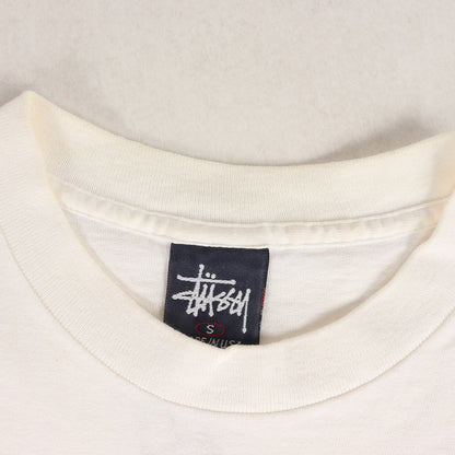 90s OLD STUSSY 紺タグ スケボー スカル Tシャツ(USA製)