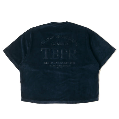 23AW シリコンプリント ベロア Tシャツ / 半袖スウェット(STRAIGHT UP VELOUR T-SHIRT)