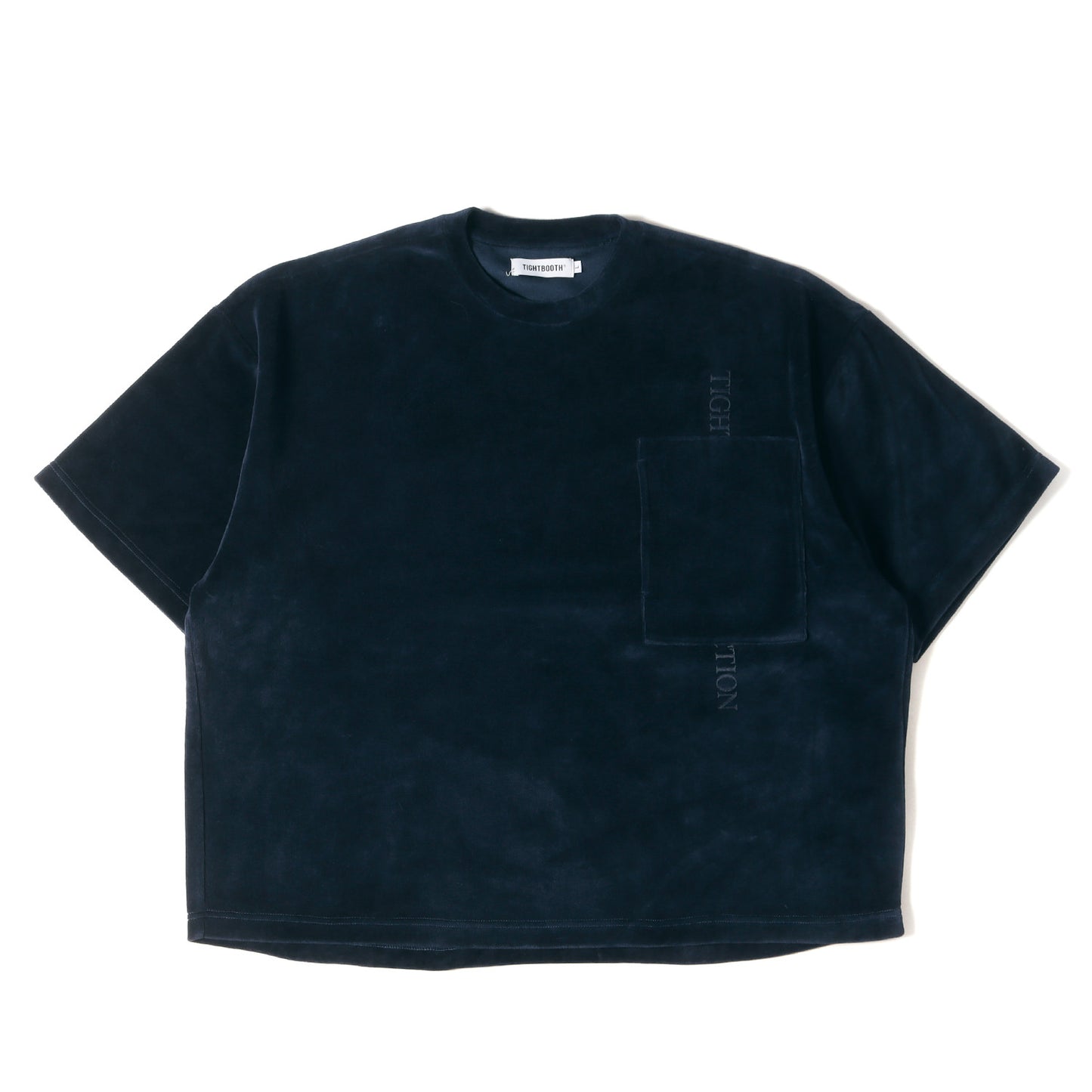 23AW シリコンプリント ベロア Tシャツ / 半袖スウェット(STRAIGHT UP VELOUR T-SHIRT)