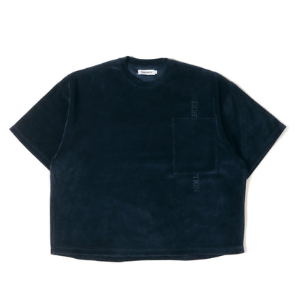 23AW シリコンプリント ベロア Tシャツ / 半袖スウェット(STRAIGHT UP VELOUR T-SHIRT)