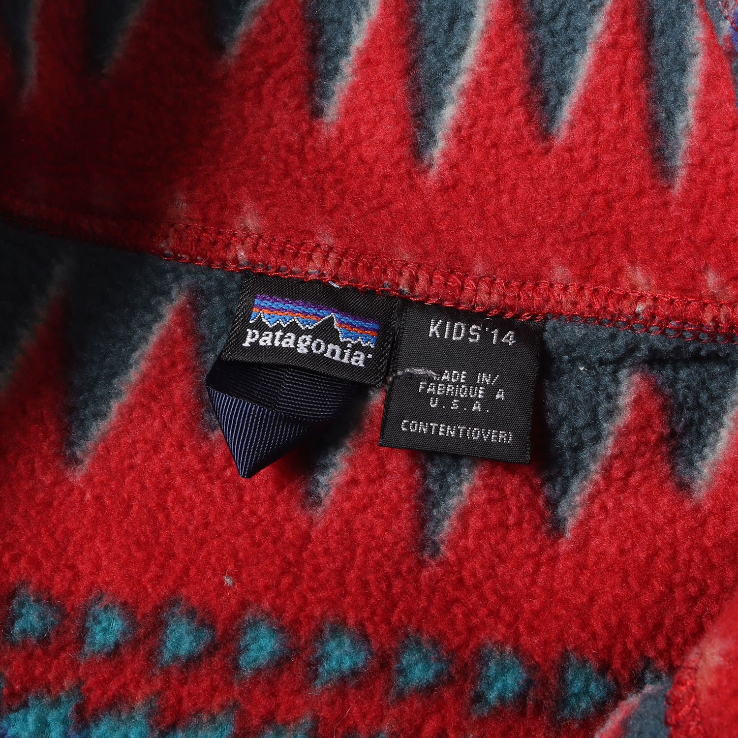 Patagonia (パタゴニア) 90s ミネハハ柄 ハーフジップ フリース(1996年  