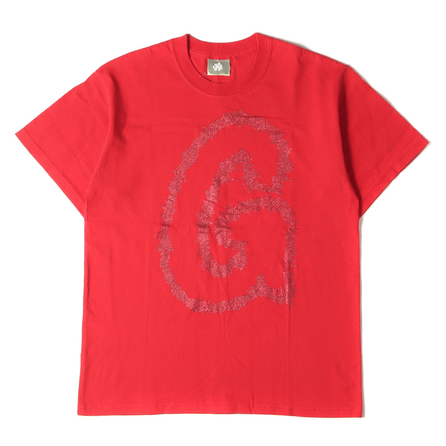 00s ラメプリント ビッグGロゴ Tシャツ