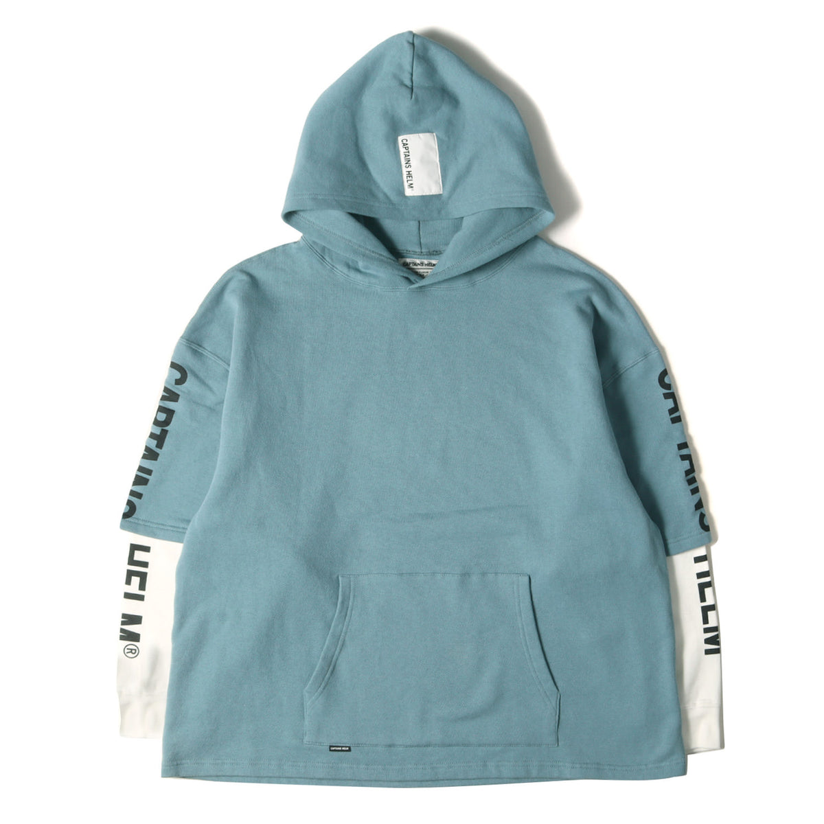 23AW レイヤード スウェットパーカー(2TONE LAYERED HOODIE)