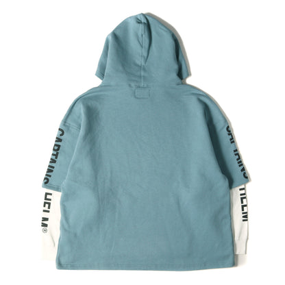 23AW レイヤード スウェットパーカー(2TONE LAYERED HOODIE)