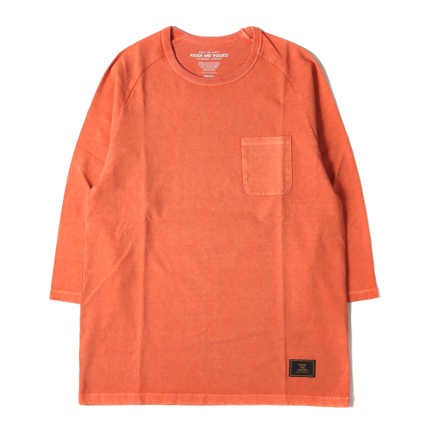 21AW ピグメントダイ加工 7分袖 ラグラン ポケット Tシャツ(MIL QS)