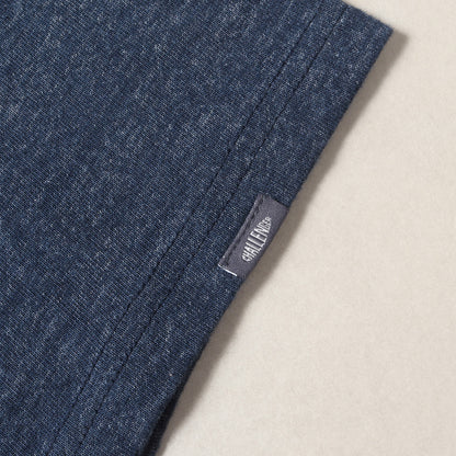 チェーン刺繍ロゴ 2トーン ポケット Tシャツ