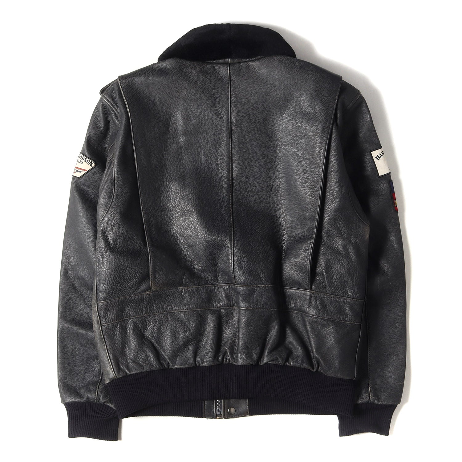 ESTNATION　ムートンボア ラムレザージャケット　Mサイズ　ブラック ESTNATION ムートンボア ラムレザージャケット Mサイズ ブラック