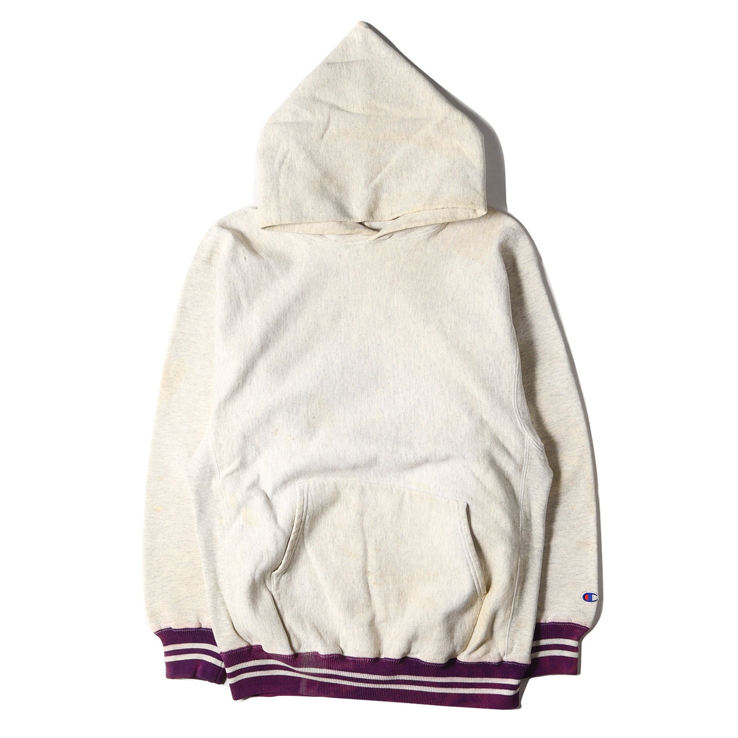 90s 刺繍タグ 目無し リブライン リバースウィーブ スウェットパーカー(USA製)