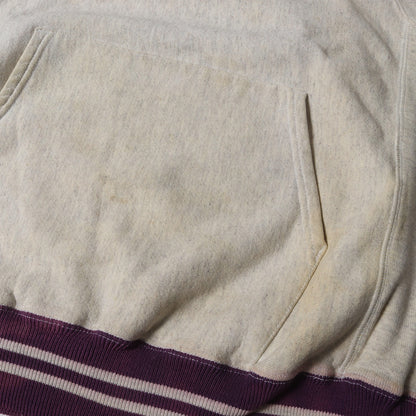 90s 刺繍タグ 目無し リブライン リバースウィーブ スウェットパーカー(USA製)