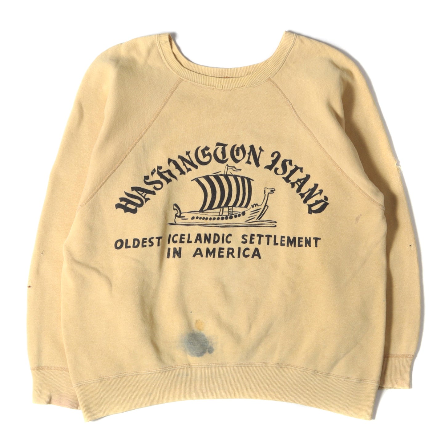 60s 4段プリント ラグランスリーブ スウェット