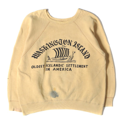 60s 4段プリント ラグランスリーブ スウェット