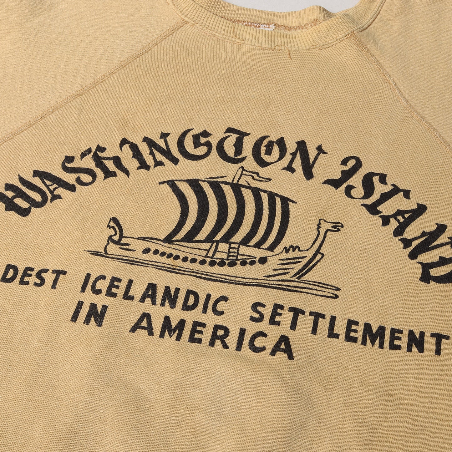 60s 4段プリント ラグランスリーブ スウェット