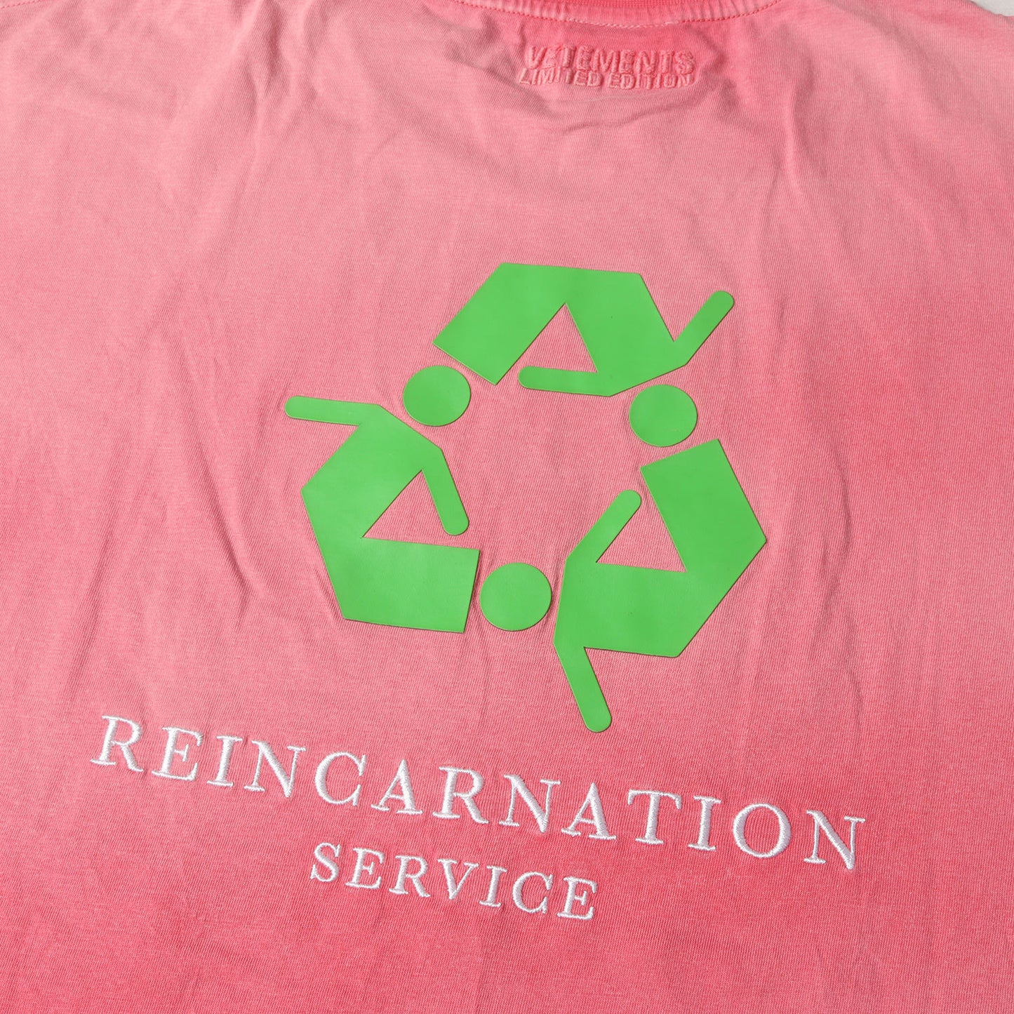 23SS ダメージ加工 メッセージロゴ オーバーサイズ Tシャツ(Not Doing Shit Today T-shirt)